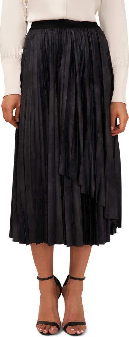 Halogen® Pleated Faux Wrap Skirt | Nordstrom | Nordstrom