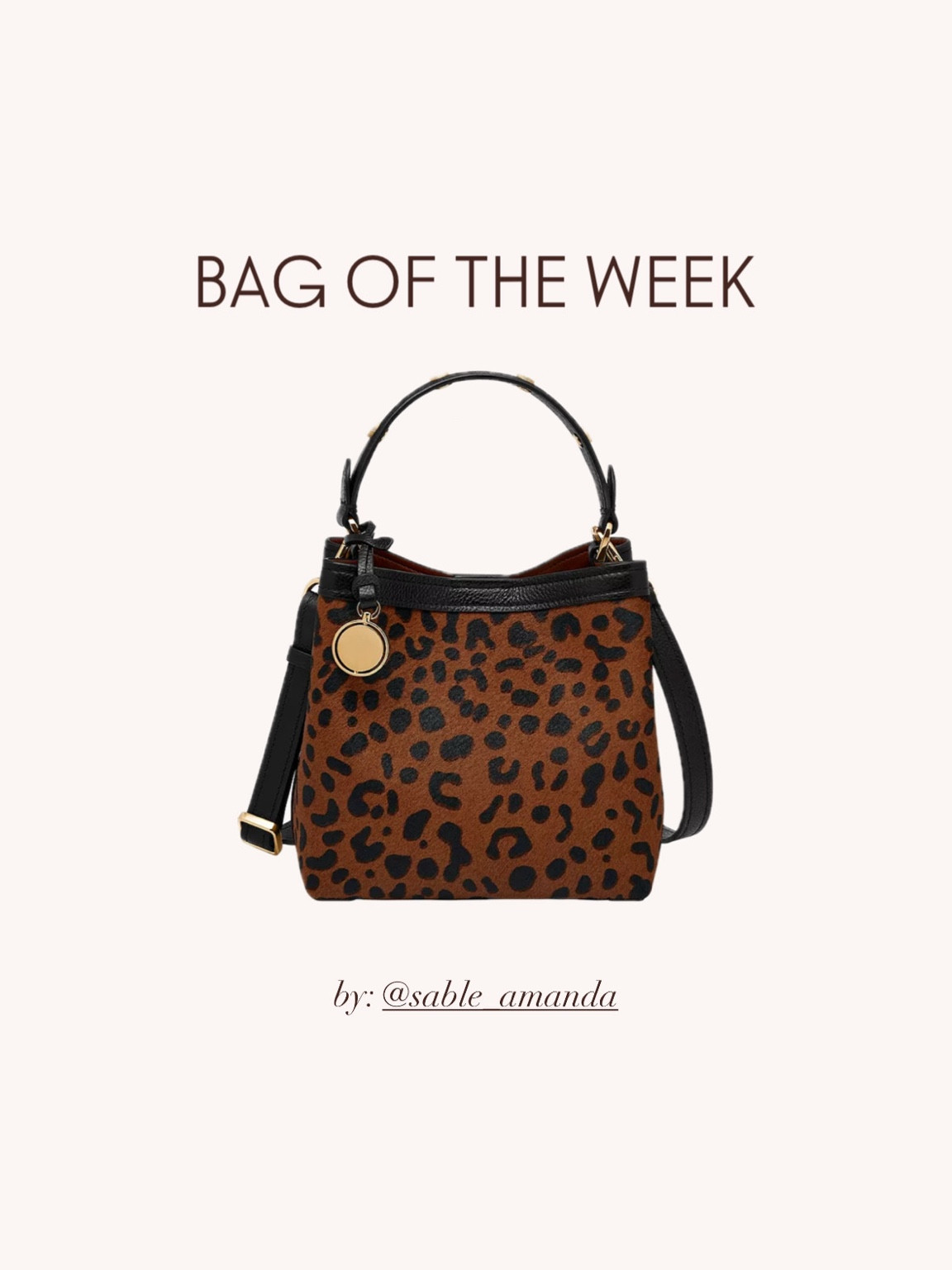 It bag of the week: this sophisticated leather and cowhide hair leopard print bucket bag with gold accent detailing and black leather straps. So gorgeous for an evening bag or a fall daytime outfit to add a little pattern to a monochrome look. Love a little personality! 🐆 For this price point this is a real keeper that will stand the test of time and taste 🖤✨

#LTKStyleTip #LTKItBag