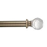 Home Details Crystal Ball Curtain Rod, 24-48", Antique | Amazon (US)