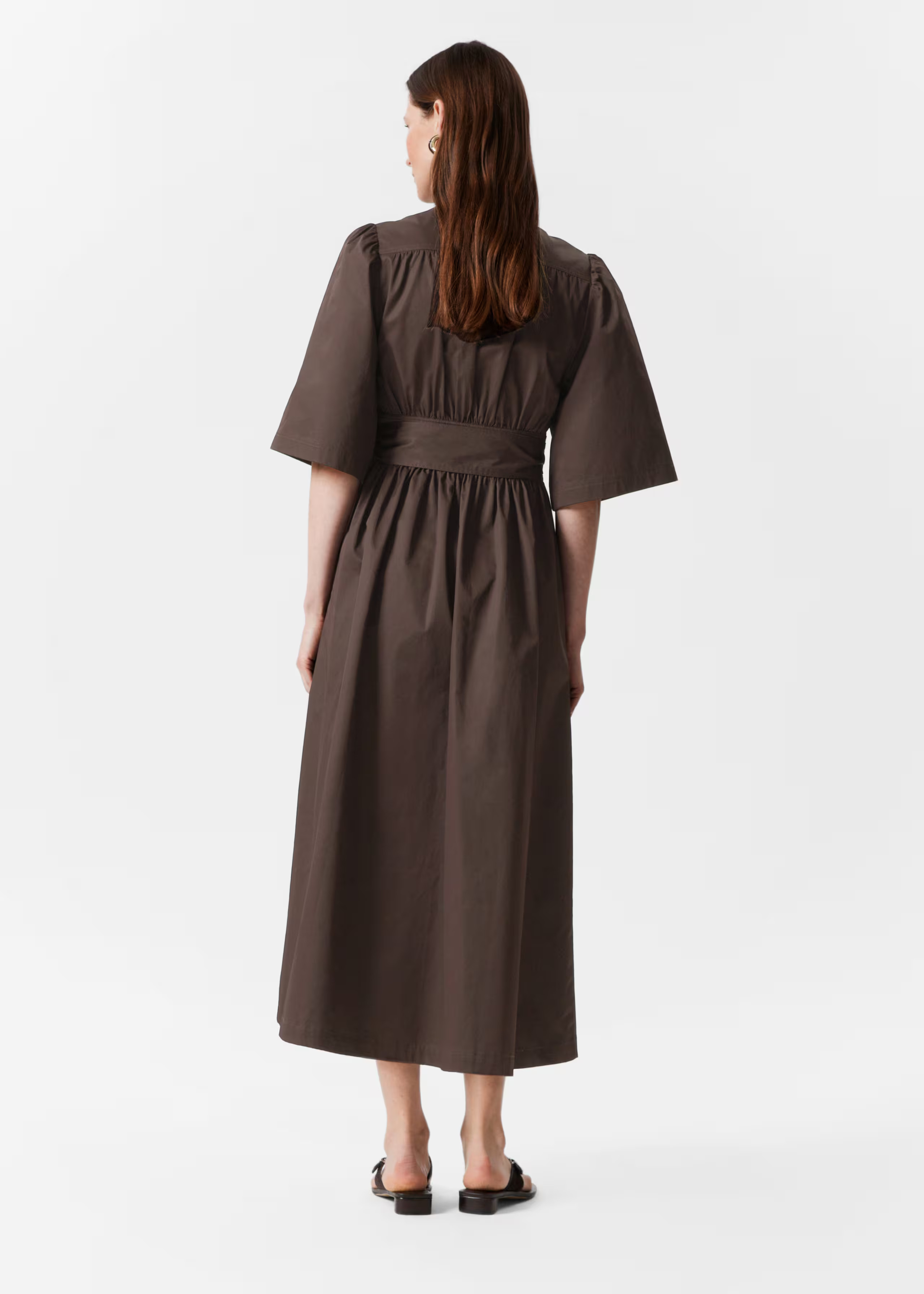 Wrap Midi Dress - Dark Brown - & Other Stories GB | & Other Stories UK