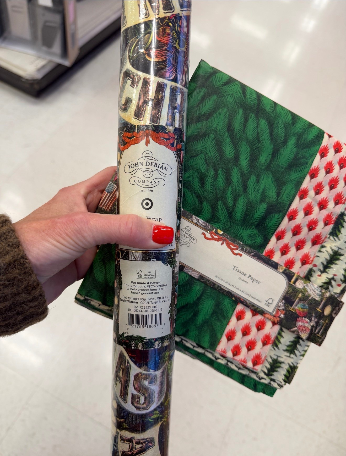 Target wrapping paper mini on sale less than five dollars be sure to grab these and your supplies for those final touches under the tree  

#LTKmomlife #LTKGiftGuide #LTKHoliday