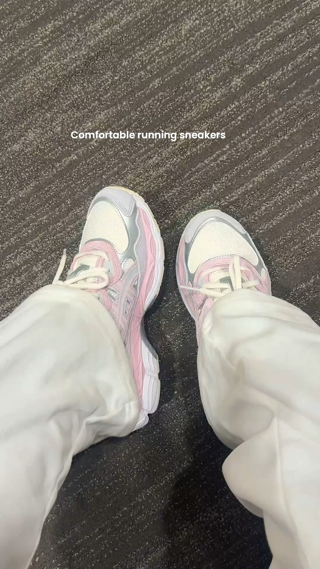 Cute women running shoes. I tested them out today and when I tell you these are the most comfortable running sneakers I’ve ever owned! Perfect for long distance, walking too.￼True to size . Highly recommend.  🤍

👟:  Asics Gel NYC

#LTKfitnessgoals #LTKSeasonal #LTKWorkwear