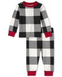 Unisex Baby And Toddler Matching Family Christmas Long Sleeve Thermal Buffalo Plaid Snug Fit Cott... | The Children's Place