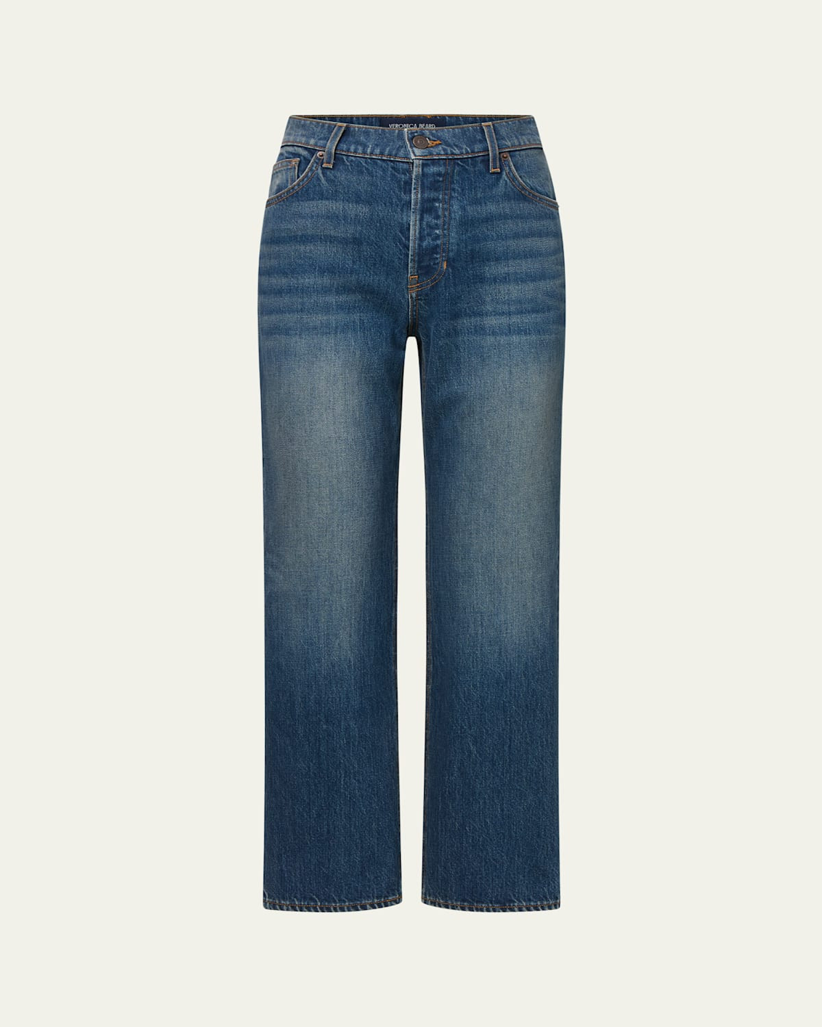 Leah Mid-Rise Straight Jeans | Bergdorf Goodman