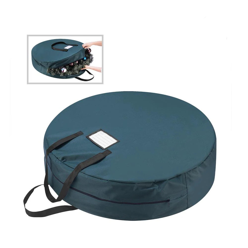 Hastings Home 36-in x 10-in Green Plastic Collapsible Wreath Storage Container (Accommodates Wreath Diameter Up to 36-in) | 566315KQP | Lowe's