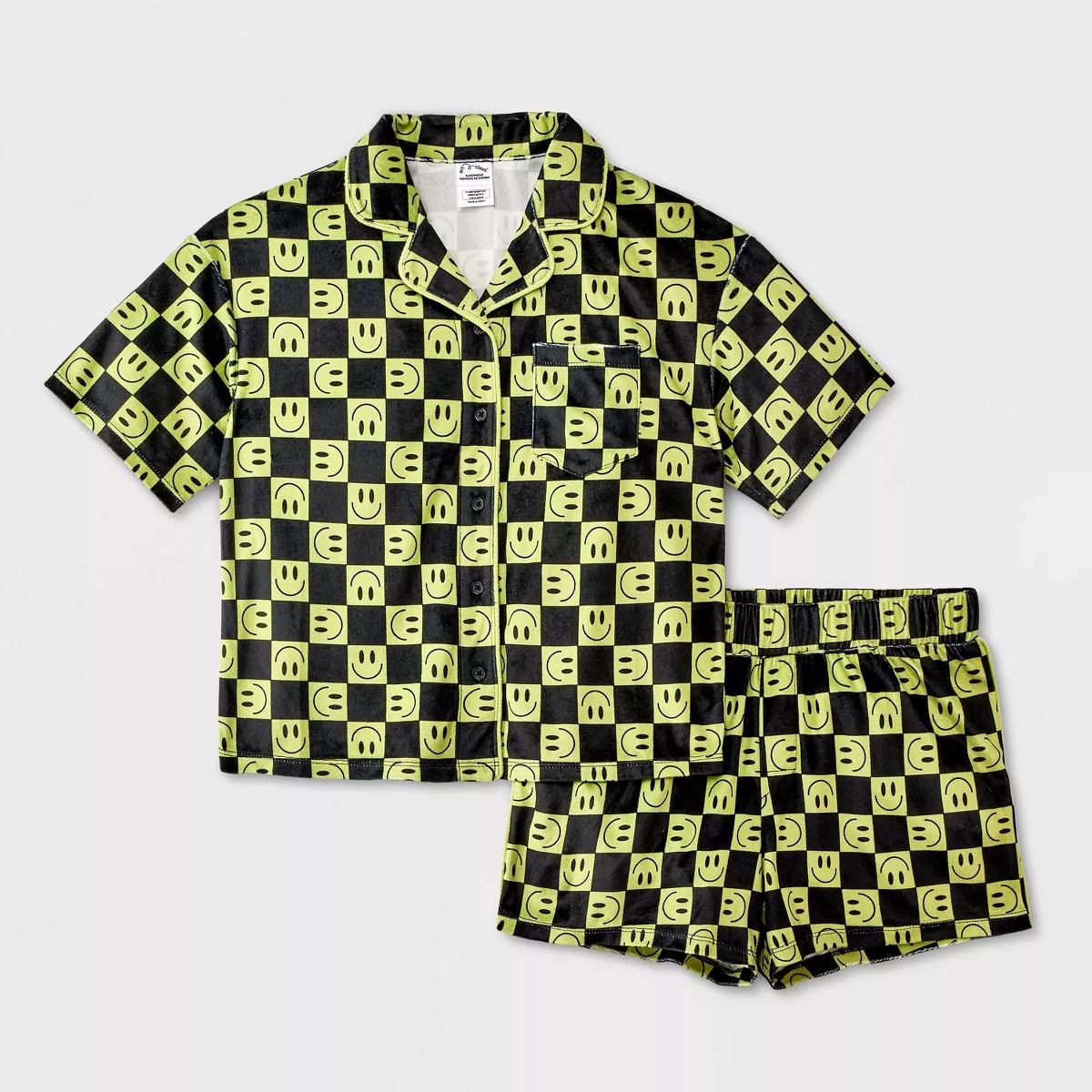 Girls' Short Sleeve Button-Up Pajama Set - art class™ | Target