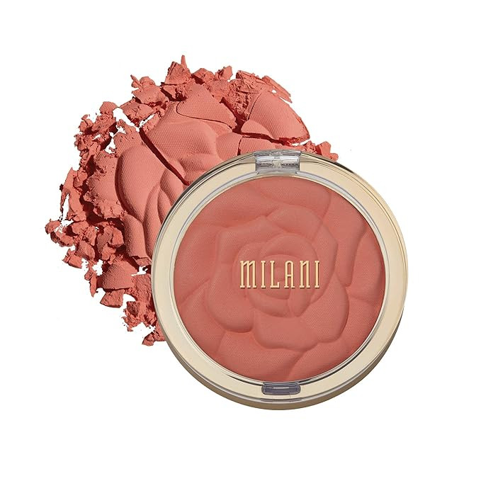 Amazon.com : Milani Rose Powder Blush - Wild Rose (0.6 Ounce) Cruelty-Free Blush - Shape, Contour... | Amazon (US)