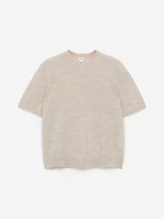 Knitted Merino Wool T-Shirt | Arket UK