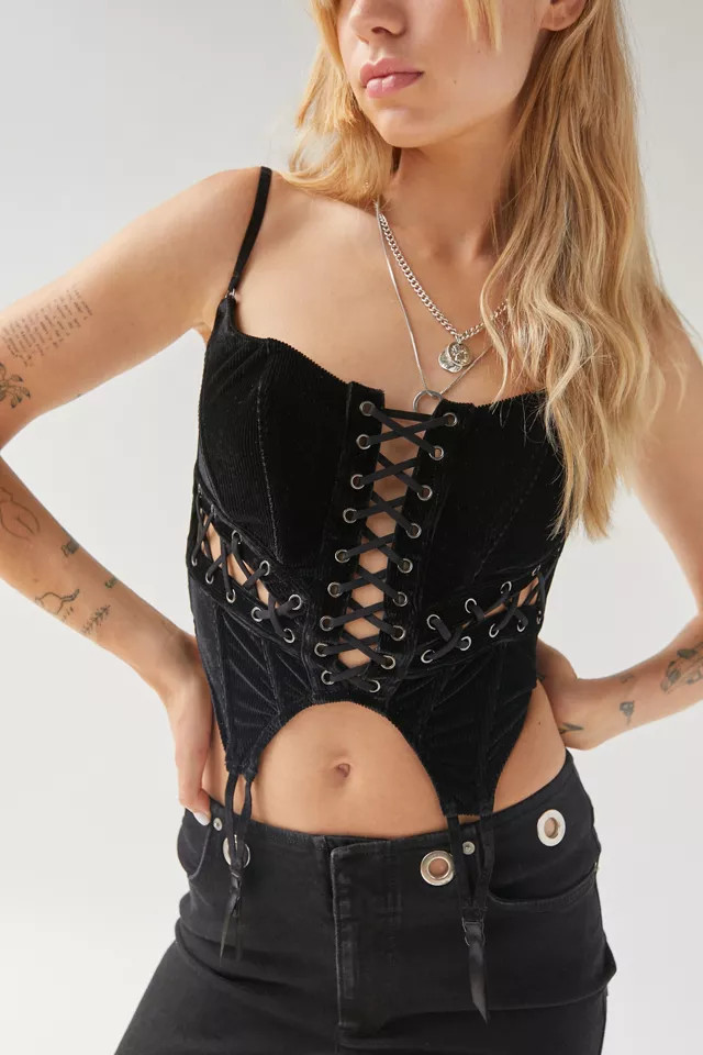 Out From Under Kiera Lace-Up Corset | Urban Outfitters (US and RoW)
