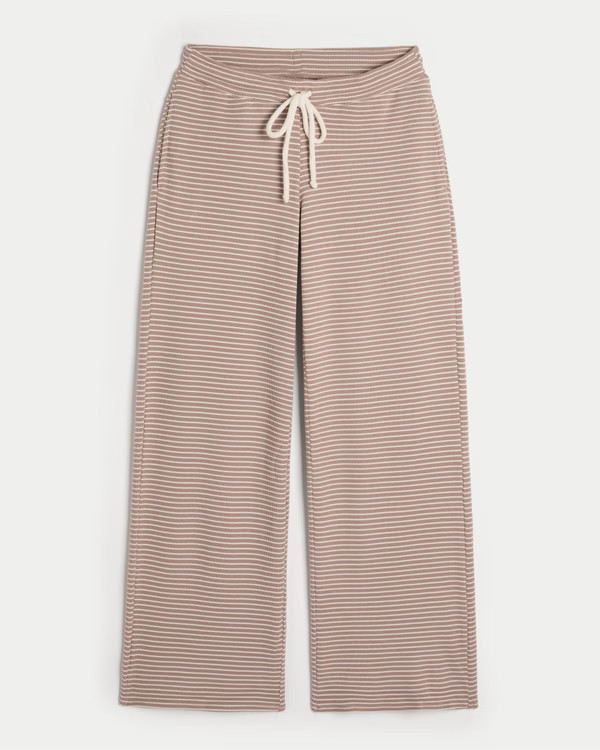 Gilly Hicks Waffle Lace Straight Pants | Hollister (US)