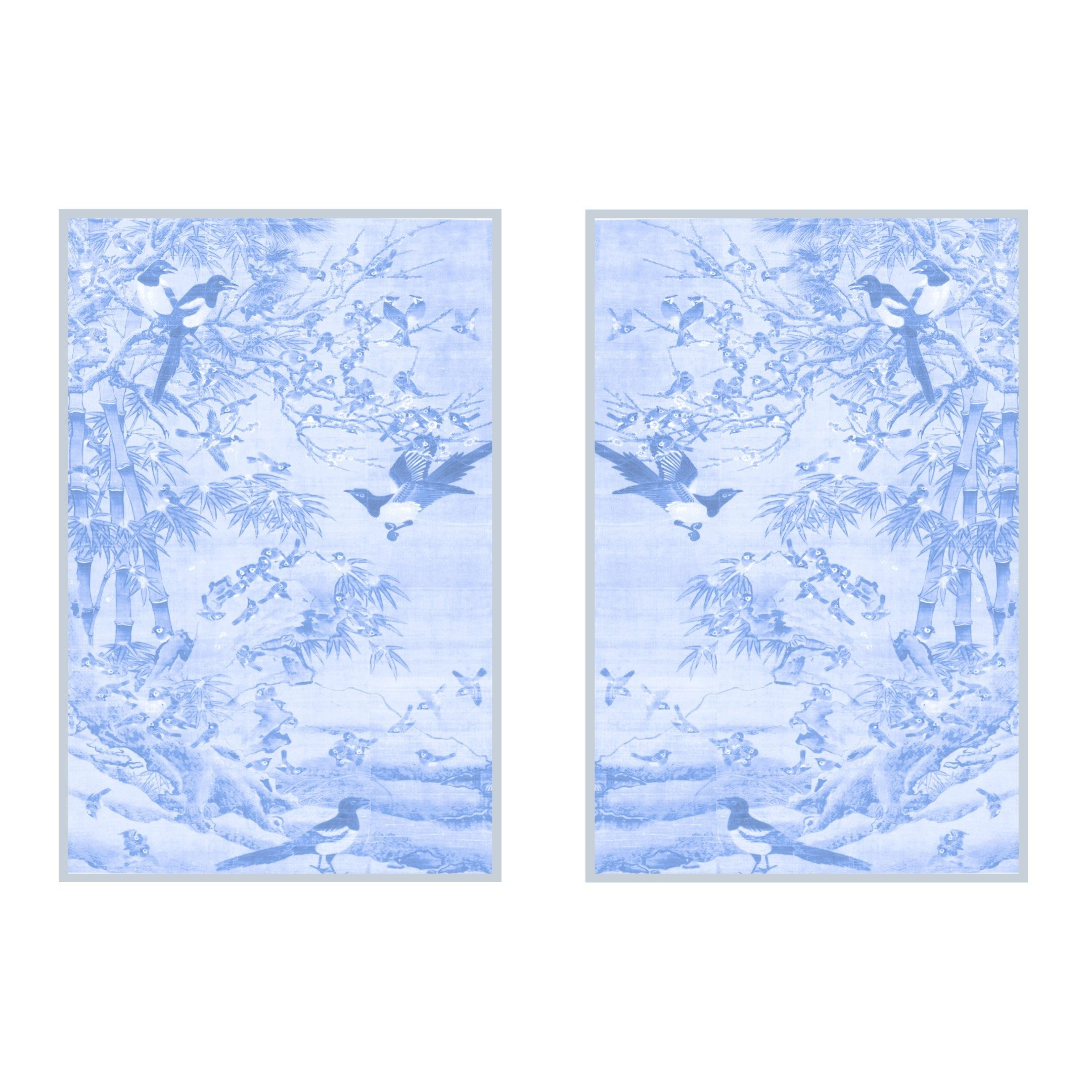 Vintage Bird Mural Pair | Urban Garden Prints
