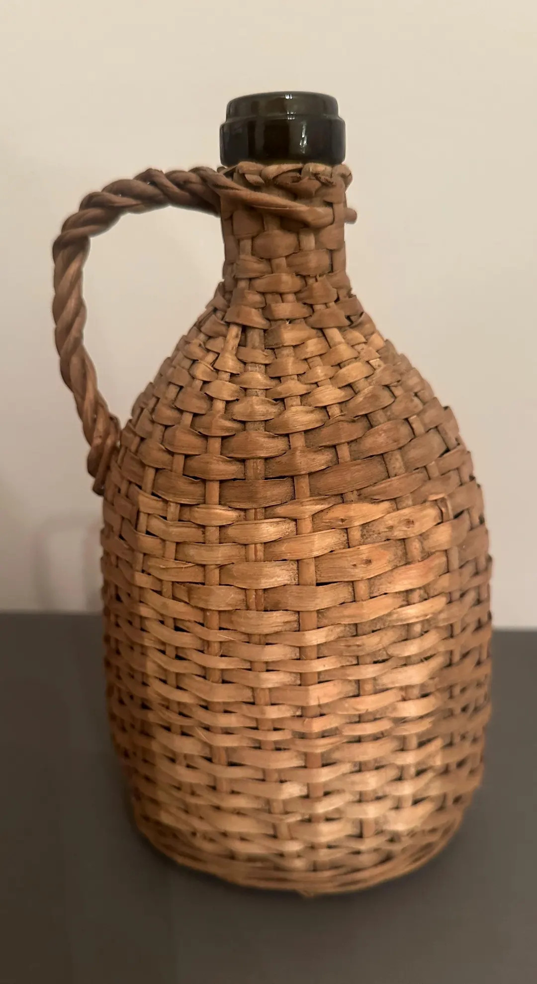 Vintage Demijohn Bottle Wrapped in Wicker - Etsy | Etsy (US)
