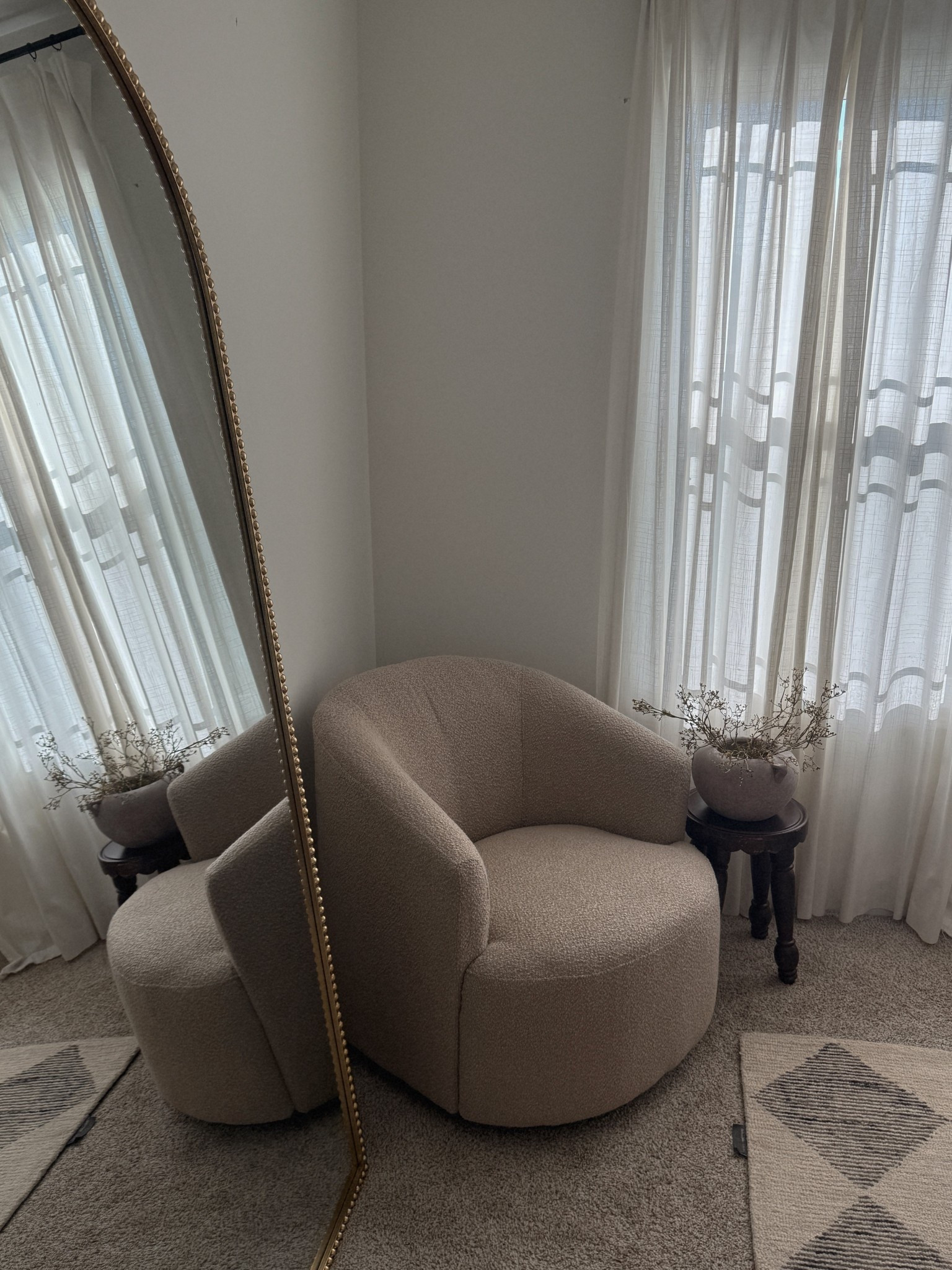 The $160 Walmart chair was 100% worth the wait 🤎

#LTKHome #LTKSeasonal