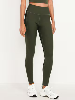 High-Waisted PowerSoft Full-Length Pocket Leggings | Old Navy (US)