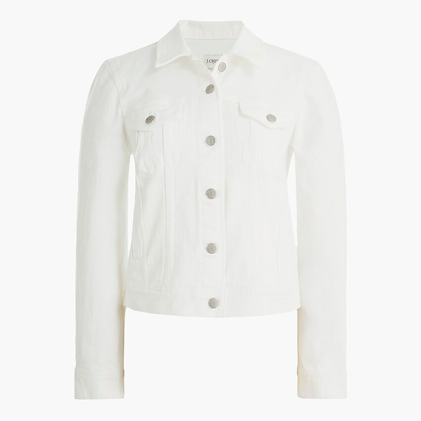 Classic white denim jacket | J.Crew Factory