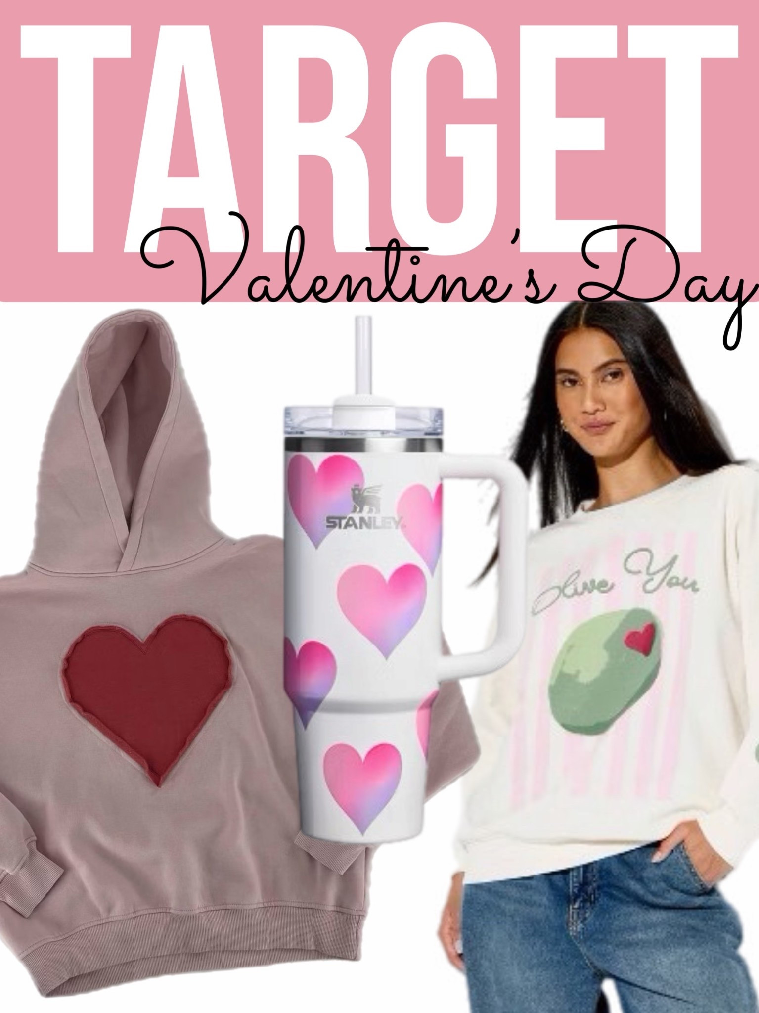 A few cute Valentine’s Day options at Target!  Two different sweatshirts and an adorable Stanley!

#LTKSeasonal #LTKFindsUnder50 #LTKGiftGuide