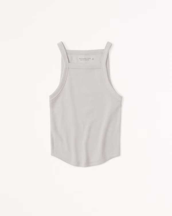 Essential Ribbed Strappy Tank | Abercrombie & Fitch (US)