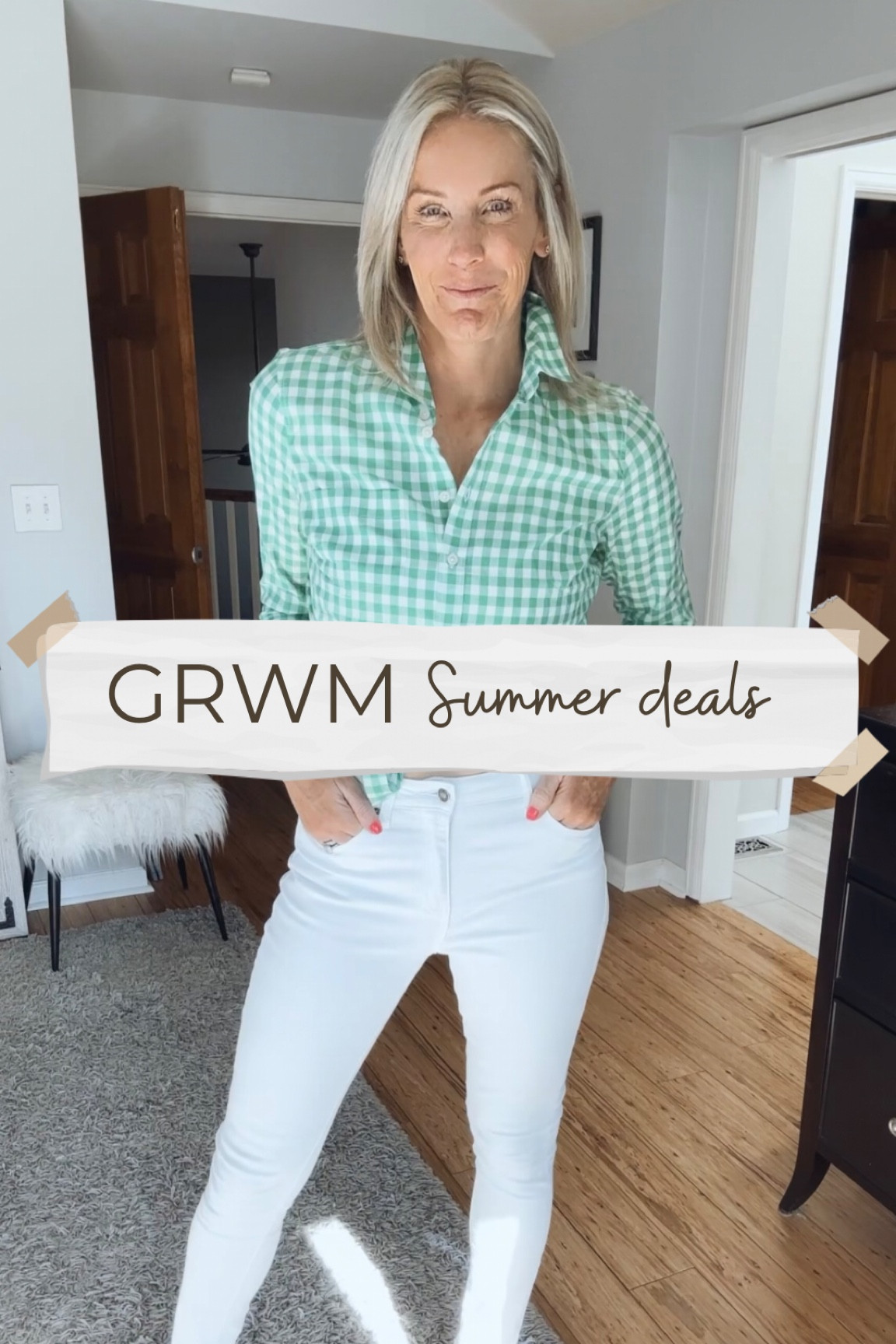 Loving that green is so popular this summer! The top I’m wearing is a Medium, white jeans are an 8, and the shoes I’m a size 10 & they’re all TTS! 

6 feet tall / 155 lbs / broad shoulders

#LTKstyletip #LTKsalealert #LTKunder50