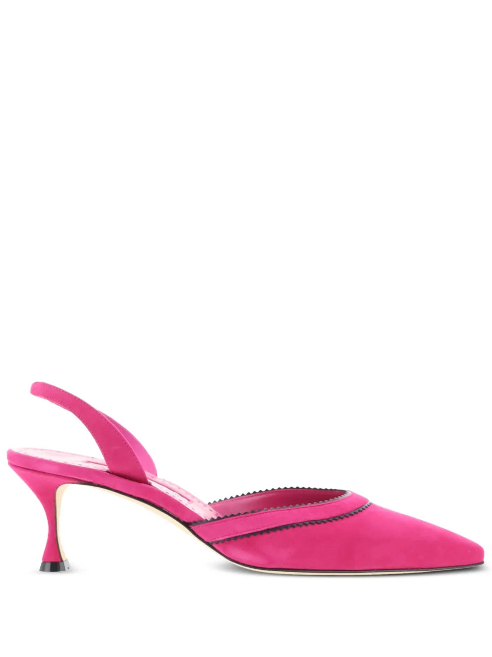 Manolo Blahnik 50mm Brontiasli Suede Pumps | Pink | FARFETCH | Farfetch Global