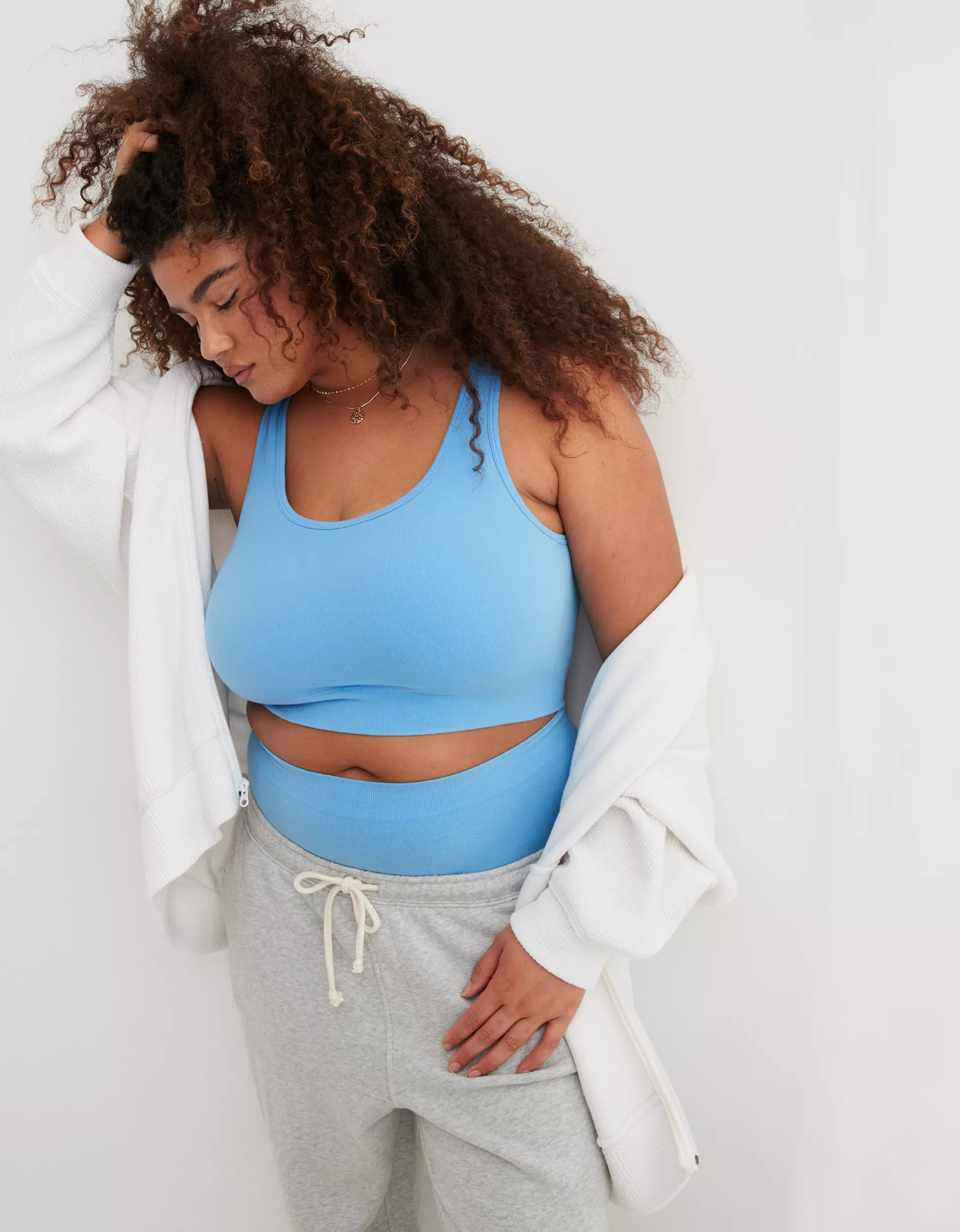 Superchill Cotton Seamless Scoop Bralette | Aerie