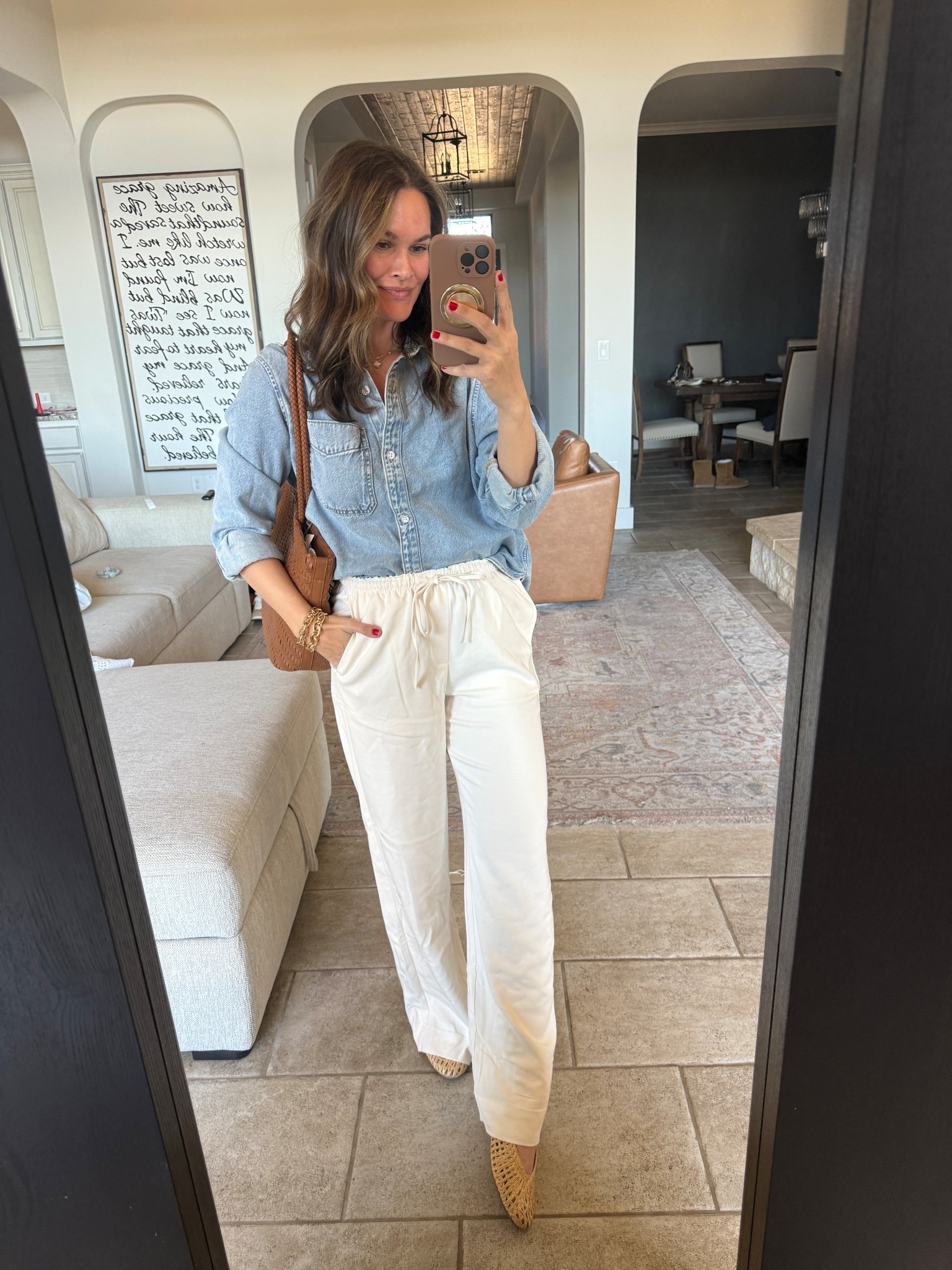 The viral white pants are so good and paired with this classic button down ther reminds me of Jcrew! #target #casualoutfit 

#LTKgrwm #LTKootd #LTKSaleAlert