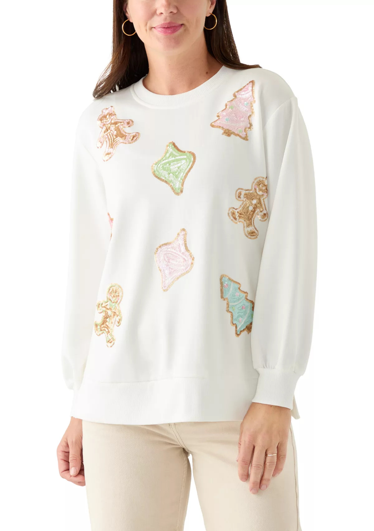 Women's Lakelyn Gingerbread Cookies Sweatshirt | Belk
