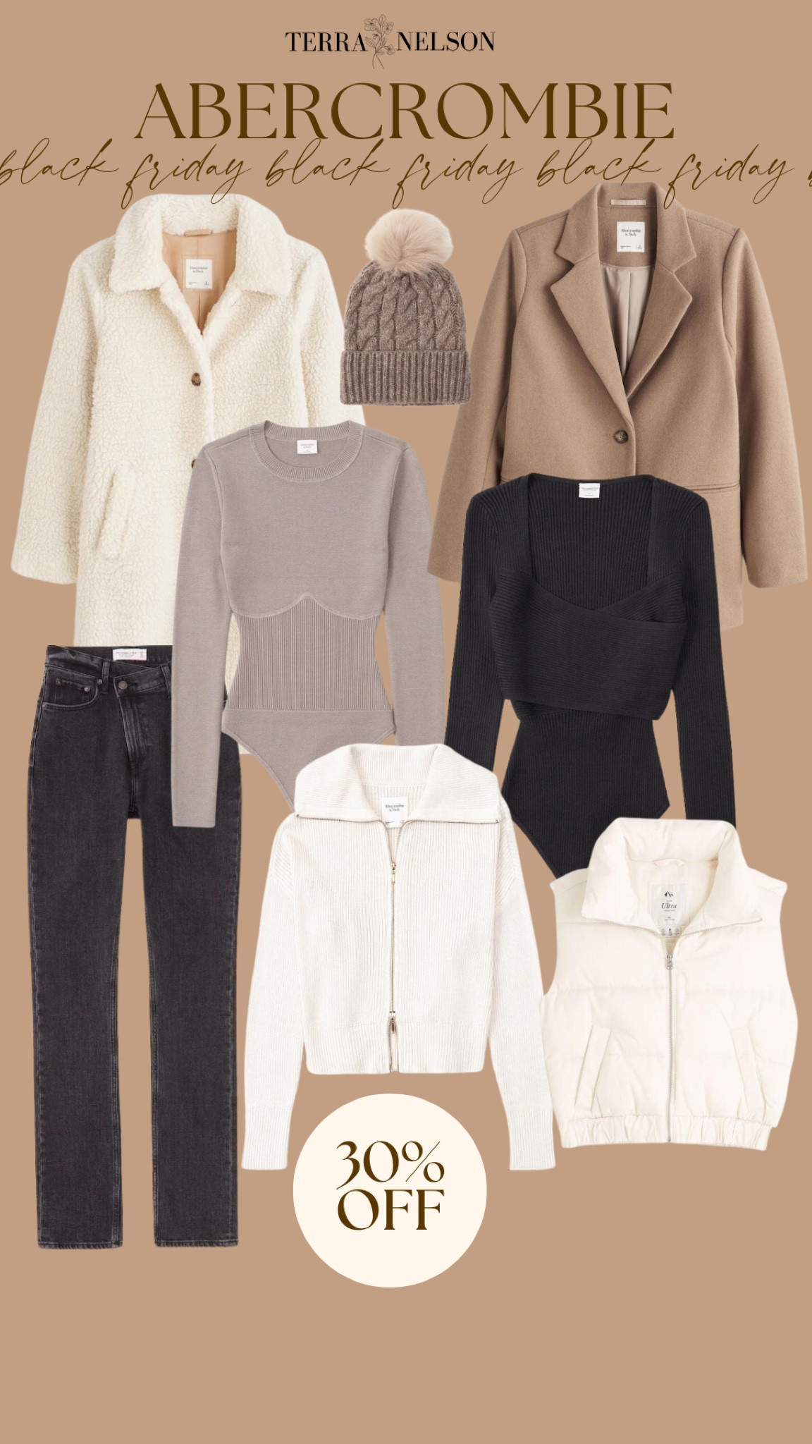 Abercrombie Black Friday sale! Winter coat, vest, bodysuit, black jeans 

#LTKsalealert #LTKunder100 #LTKstyletip