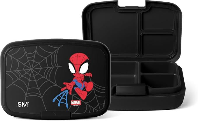 Simple Modern Marvel Spidey Kids Bento Box, Lunch Box | 3 Compartments | Spiderman Divided Lunch ... | Amazon (US)
