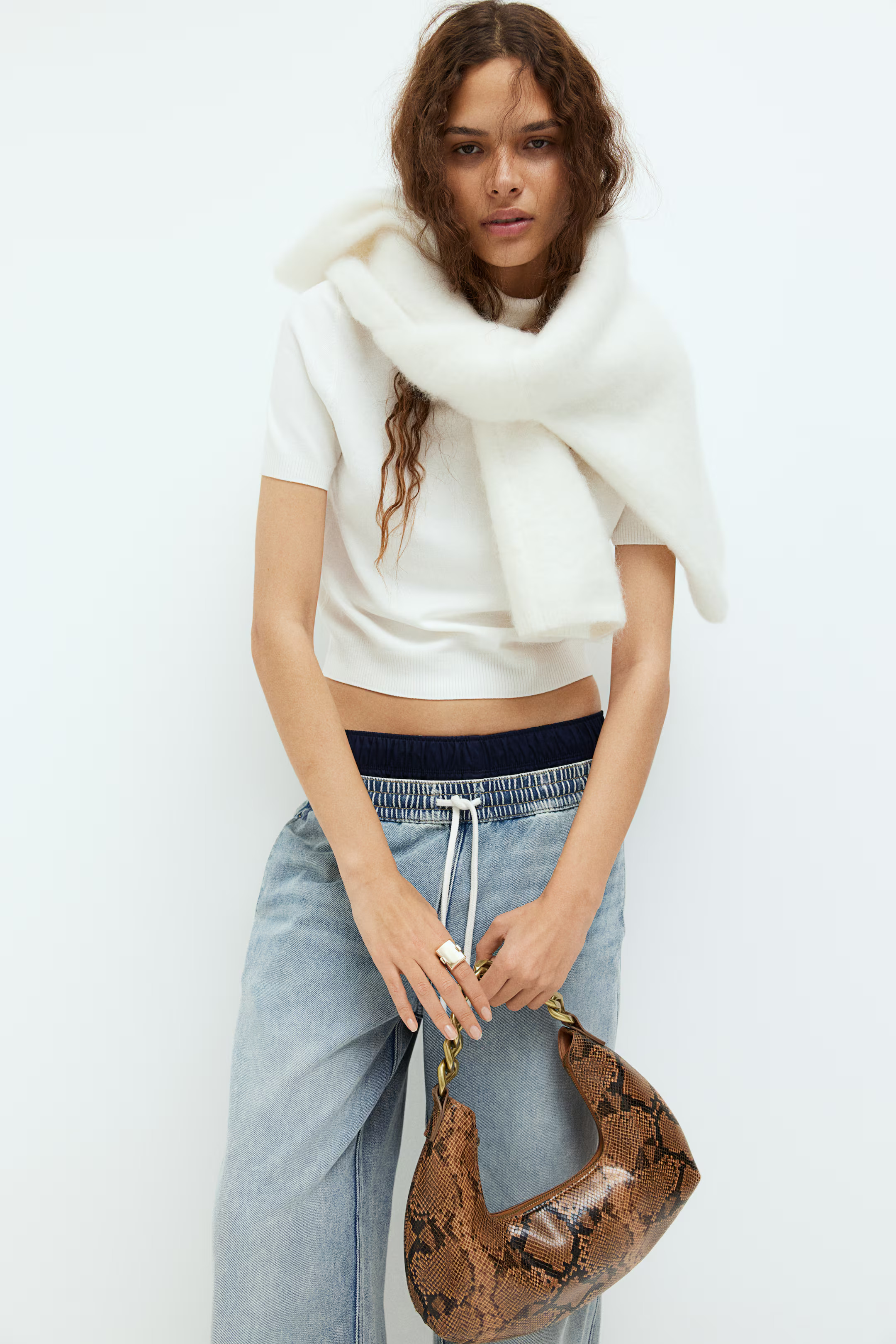 Denim Pull-on Pants | H&M (US + CA)