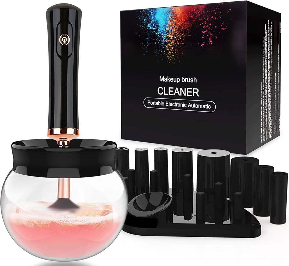 Premium Makeup Brush Cleaner Dryer Super-Fast Electric Brush Cleaner Machine Automatic Brush Clea... | Amazon (US)