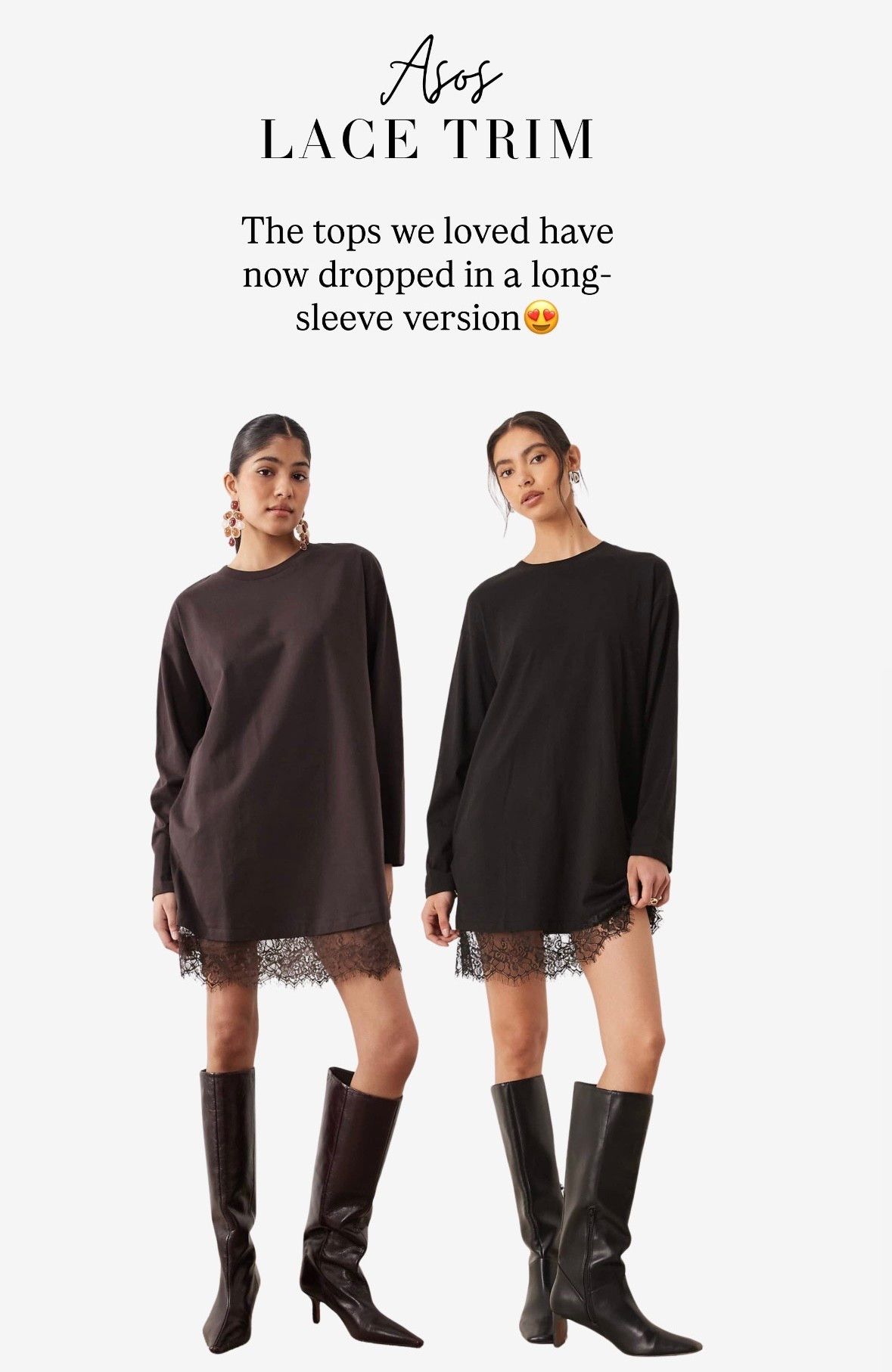 ASOS lace trim long sleeved tops✨

#LTKpartywear #LTKfestive #LTKdatenight