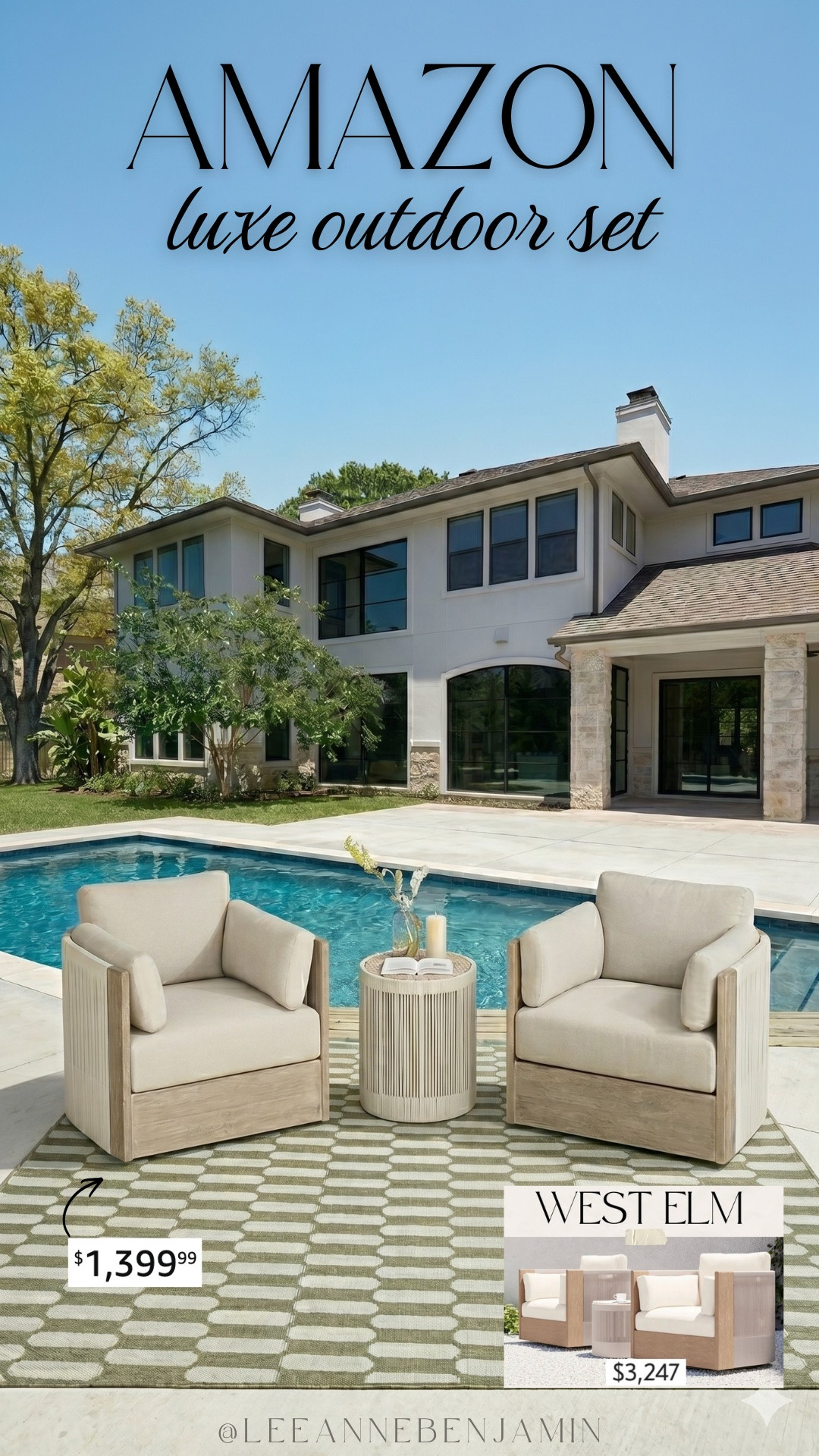 Would you save or splurge on this luxe outdoor set!? The Amazon one looks so similar to West Elm! 

#LTKOver40 #LTKSaleAlert #LTKHome