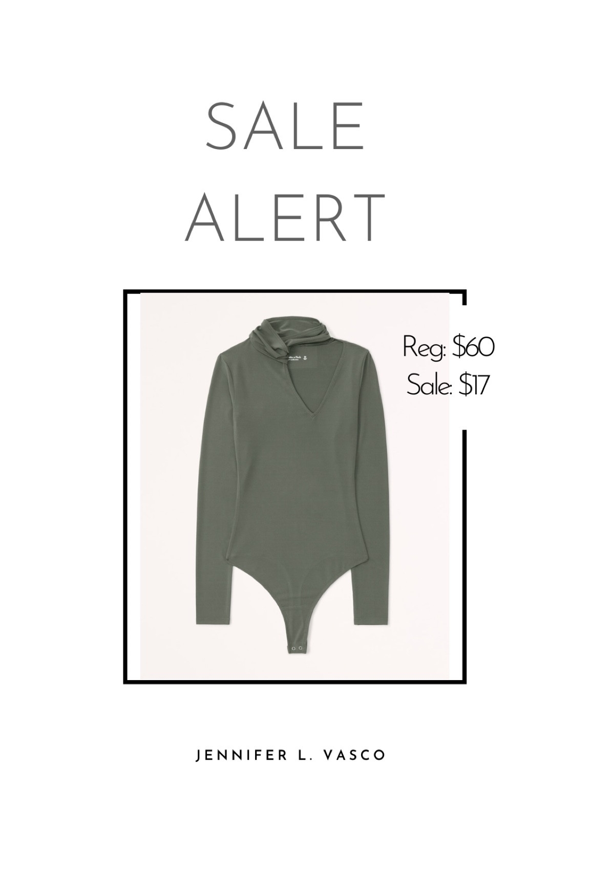 Long sleeve mesh cutout bodysuit on sale from Abercrombie. Use code AFLOVERLY for an additional 20% off!

#LTKsalealert #LTKunder50 #LTKworkwear