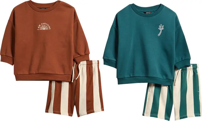 Kids' 4-Pack Assorted Sweatshirts & Shorts Set | Nordstrom