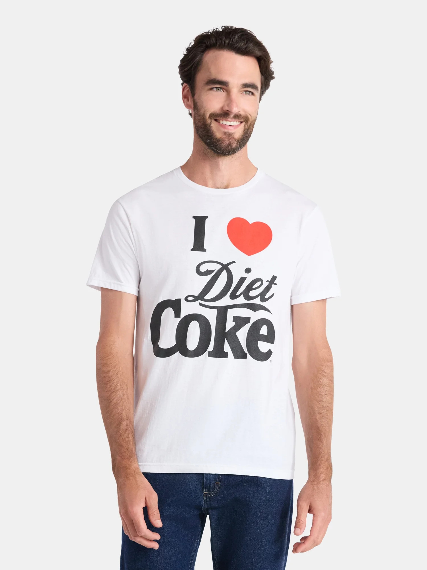 Coca-Cola Men's and Big Men's I Heart Diet Coke Graphic Tee, Sizes S-3XL | Walmart (US)
