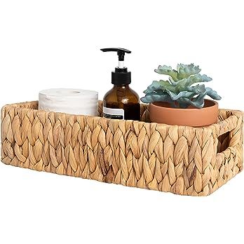 StorageWorks Water Hyacinth Basket for Toilet Paper, Wicker Baskets for Storage with Built-in Han... | Amazon (US)