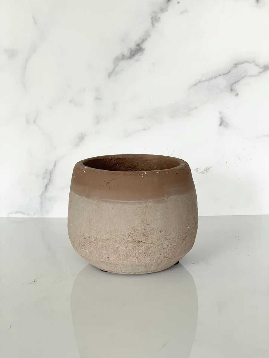 Whitewashed Terracotta Pot | Ada + East