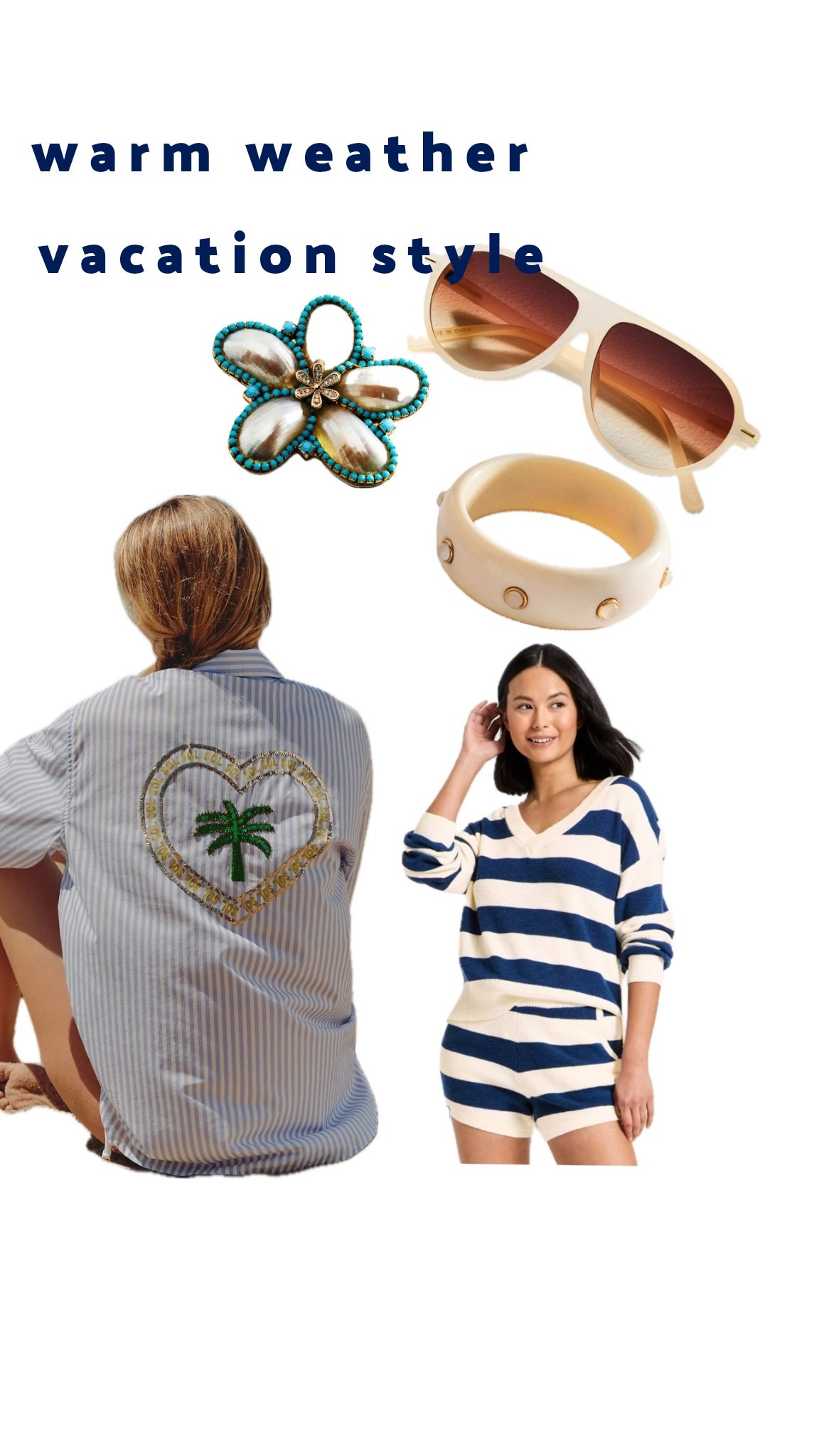 warm weather vacation style ideas
swim cover up
sunglasses, vacation 

#LTKTravel #LTKOver40 #LTKFindsUnder100