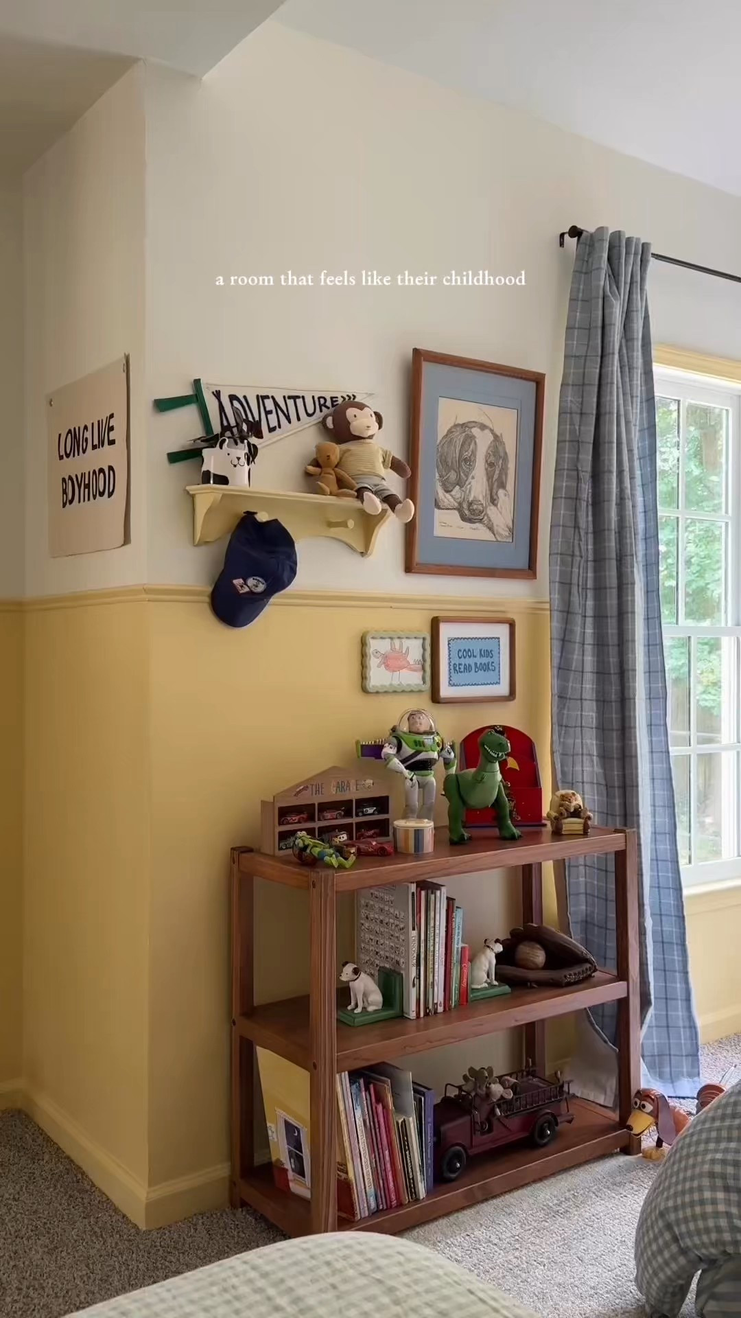 Little boys shared room! 🦕🚗 📚 I love how it turned out 🥹💛 

#LTKHome