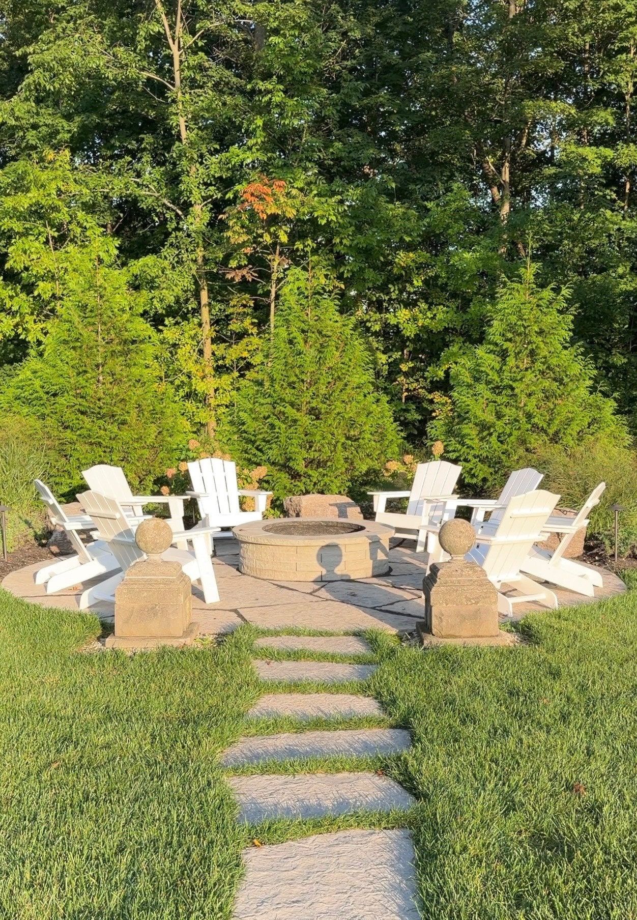We love our Polywood chairs. We use them around our campfire space as well as out at our pond.  

 #LTKSeasonal #LTKHome