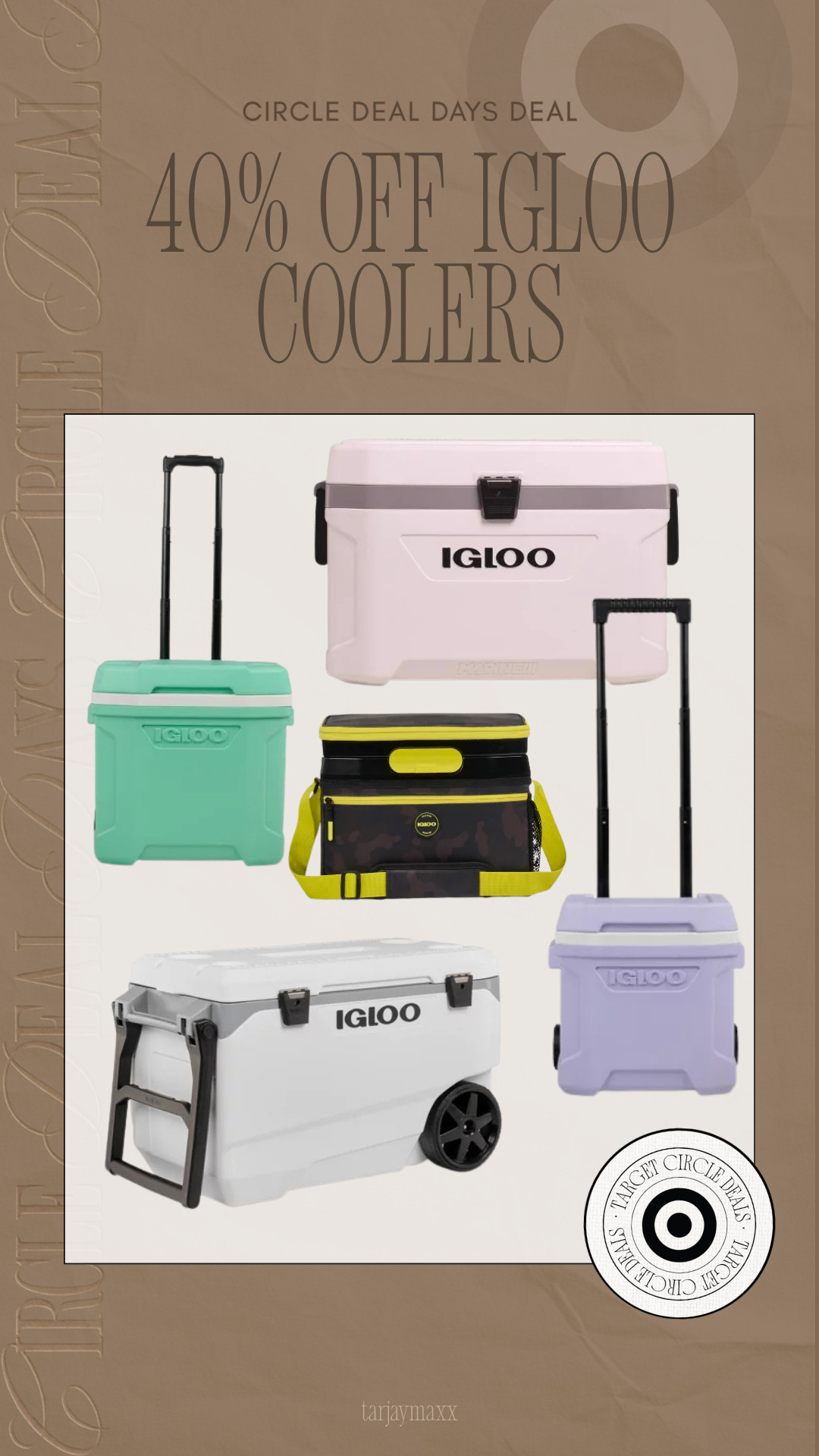 Igloo coolers are one of today's Circle Deal Days daily deals and they're 40% off for today only. Whether you're stocking up for beach days, pool days, camping trips, tailgates, or summer travel, this is such a good time to grab one. Daily deals don't last long, so if you've had your eye on an Igloo cooler, I'd snag it before the sale ends tonight.
 

 #LTKdayinmylife #LTKSeasonal #LTKSaleAlert