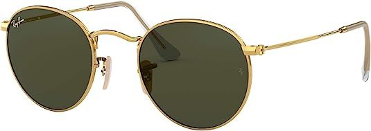 Ray-Ban unisex-adult Rb3447 Round Metal Sunglasses Round Sunglasses | Amazon (US)