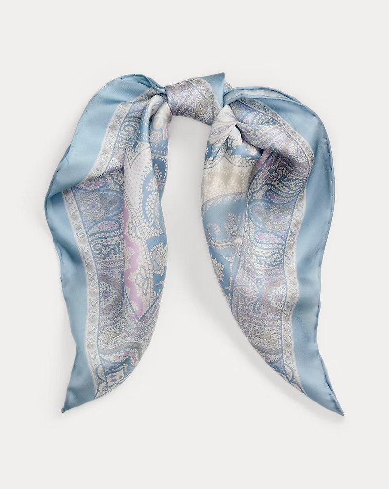 Paisley Silk Twill Square Scarf | Ralph Lauren (UK)
