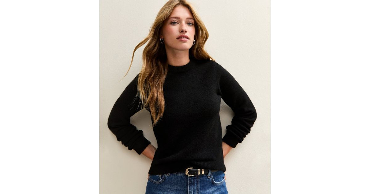 Black Crew Neck Jumper | New Look | New Look (UK)