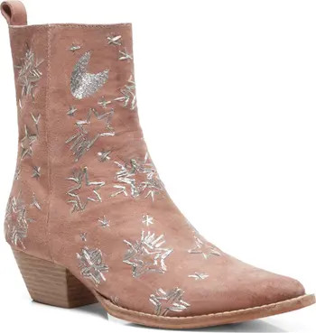 Free People Bowers Embroidered Bootie (Women) | Nordstrom | Nordstrom