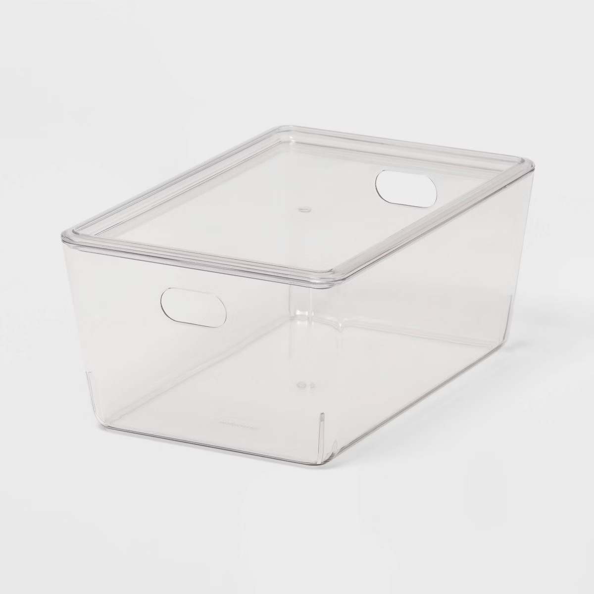 4L Stacking Clear Bin with Lid - Brightroom™: PET, Lidded, Stackable, Universal Storage, 10.15"... | Target
