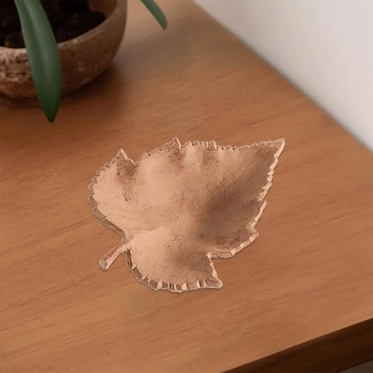 PLJFXXM 7.08in Autumn Maple Leaf Decorative Tray, Resin Leaf Dish for Home & Seasonal Decor Rose ... | Walmart (US)