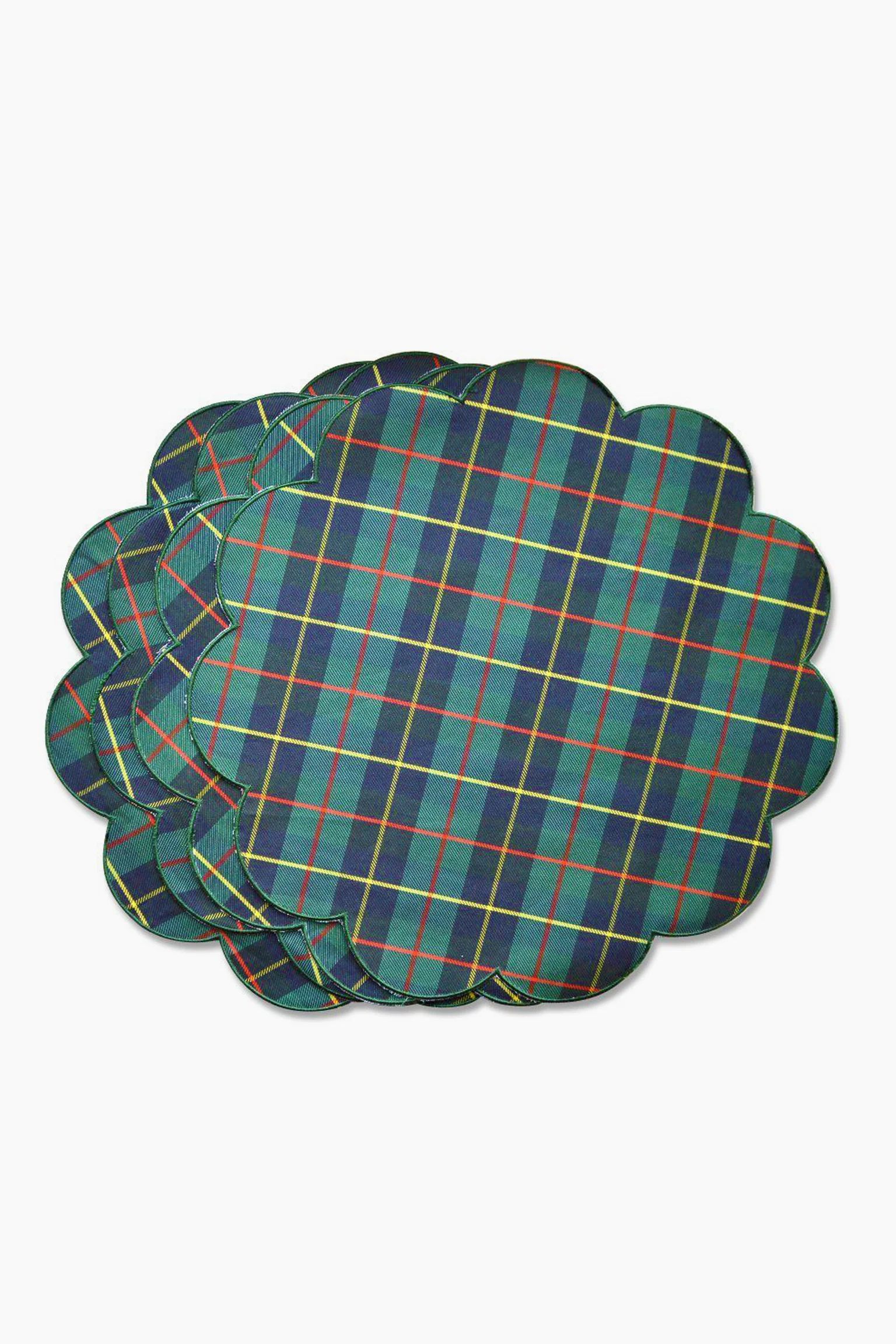 Blue Plaid Style Placemats Set Of 4 | Tuckernuck (US)