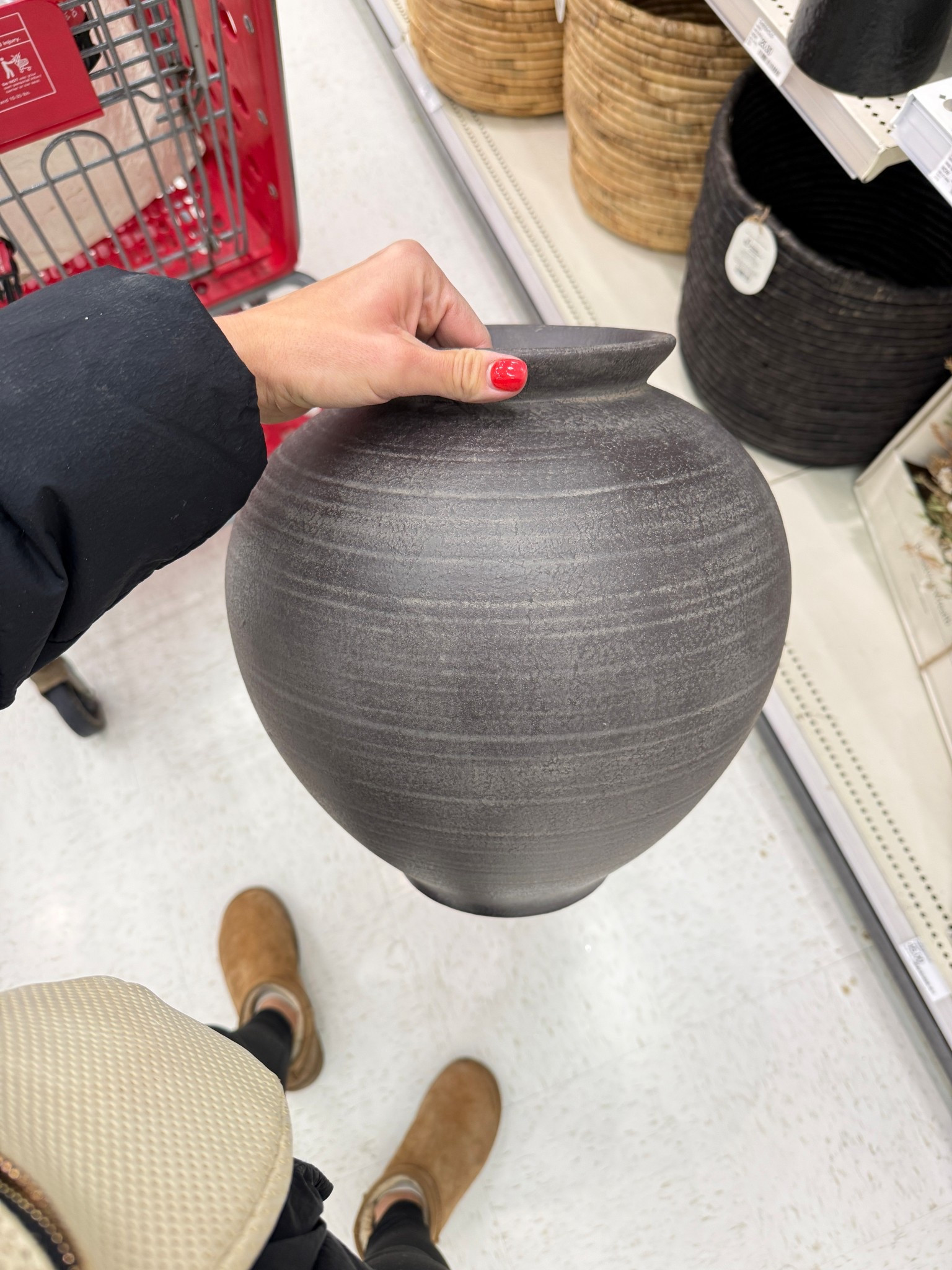 This space is really oversized and a great price! You could keep it on your counter with some stems in it and it would be beautiful or add in for your shelving decor. 

#LTKHome