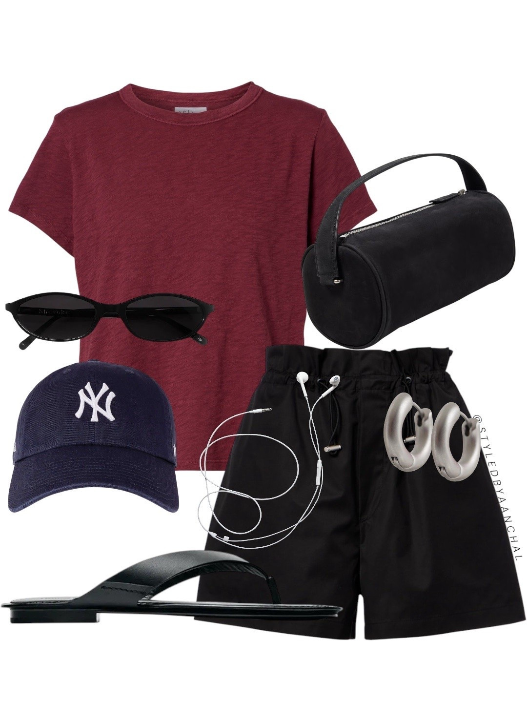 Red tee and black drawstring shorts outfit


Black drawstring shorts
Mytheresa 
Navy blue cap
Black bag
The row bag 
Black sandals
Sporty chic outfit

#LTKsummer #LTKstyletip #LTKsale